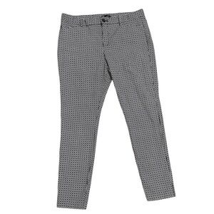 GAP Factory black and white patterned Slim City pants